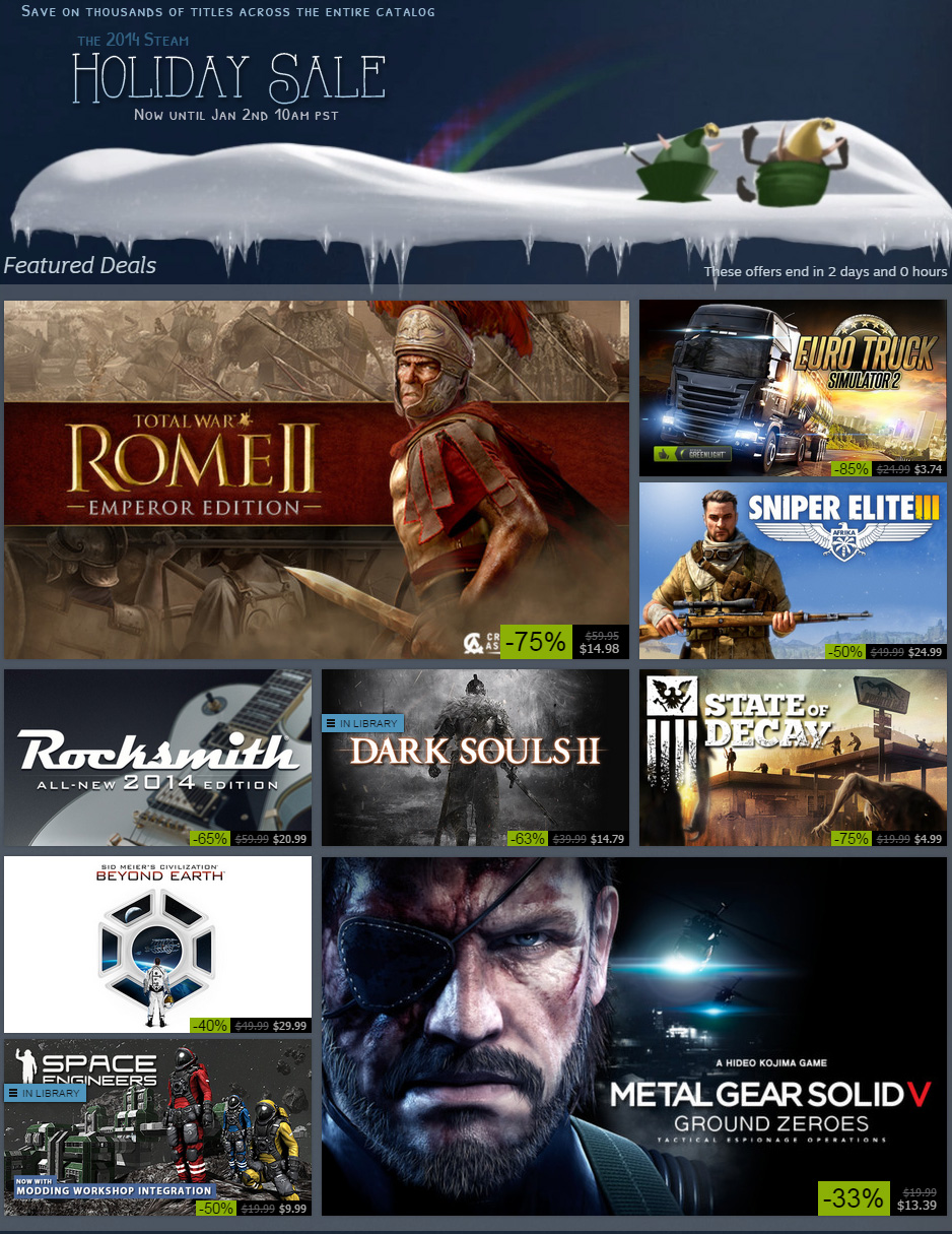 Wallet Panic: The 2015 Steam Holiday Sale Starts Now | High-Def Digest