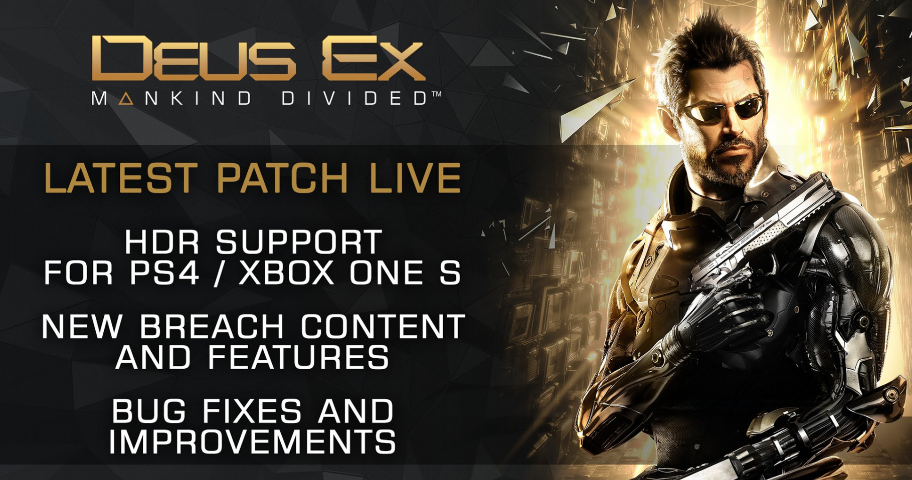 Deus Ex Mankind Divided HDR Patch PS4 Xbox One S