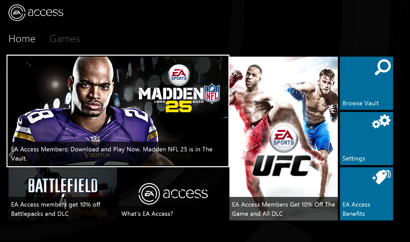 EA Access Xbox One Details Price Cost Vault Games