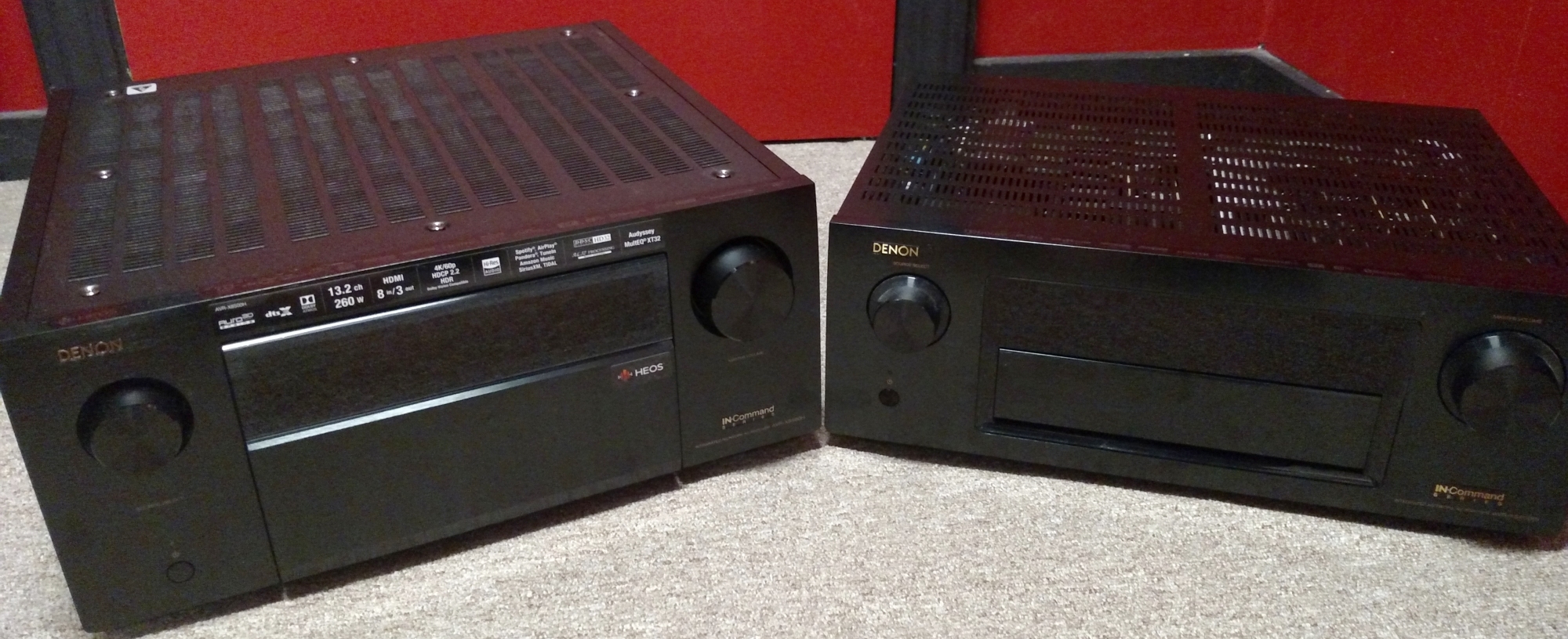 Denon X8500H (left) vs X5200 (right)