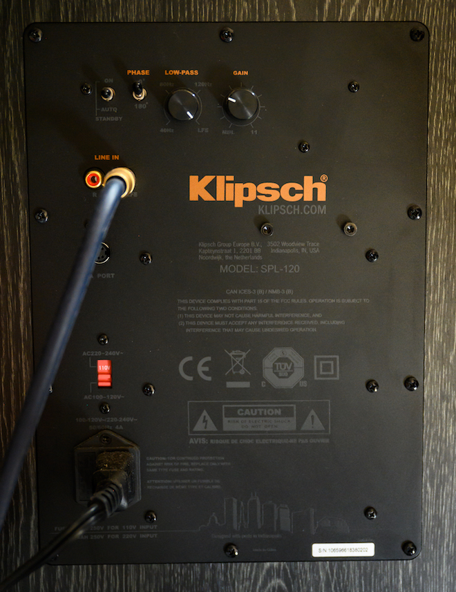 Klipsch SPL-120 Subwoofer Review product shot
