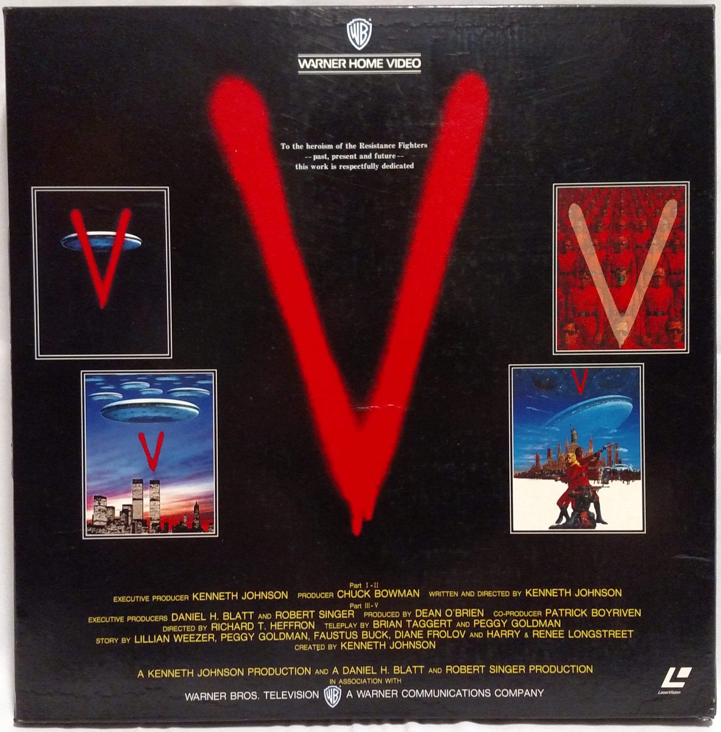 V - Japanese Laserdisc Box Front