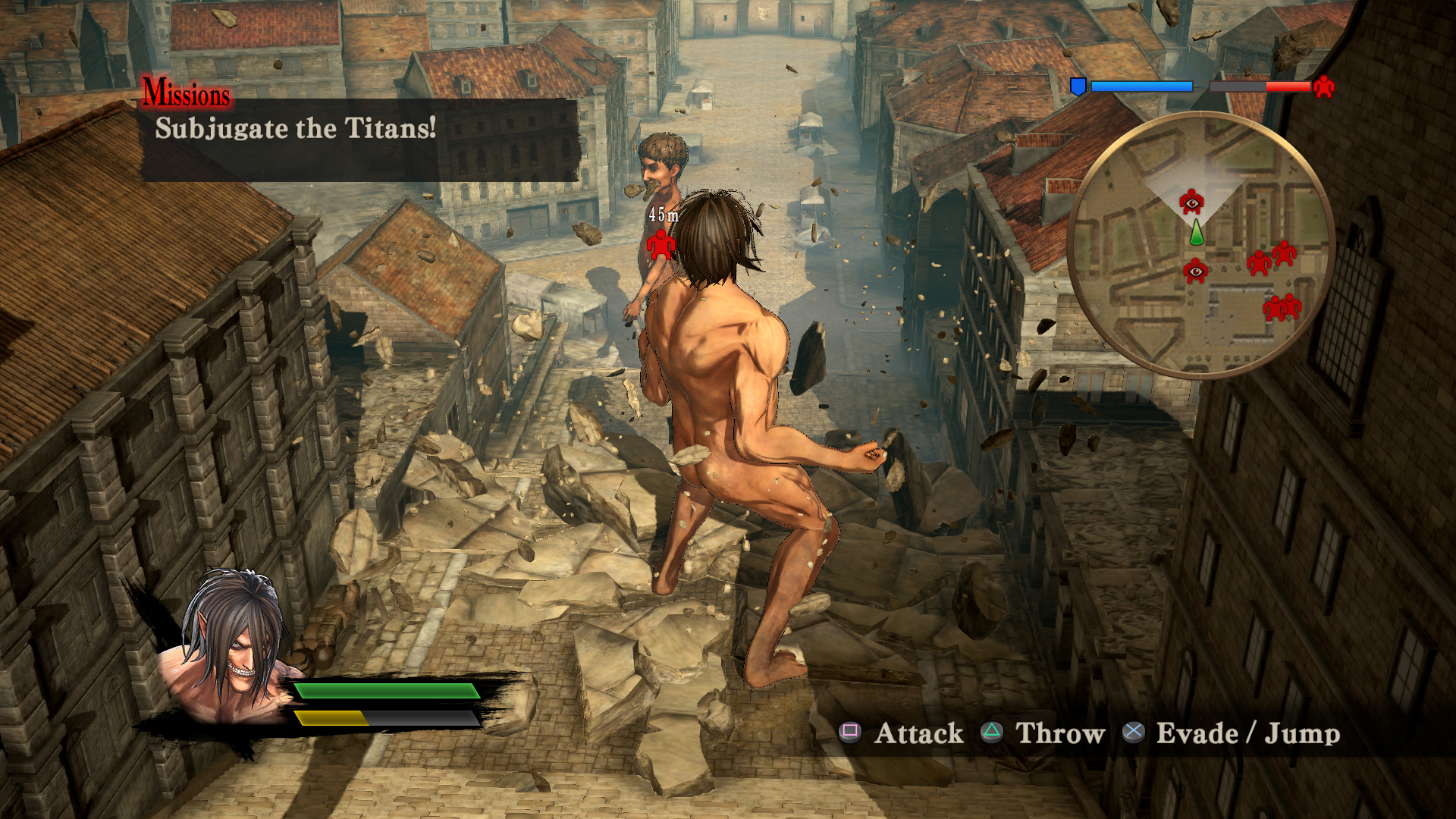 Attack on Titan E3 2016 PS4 screen