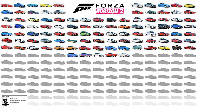Forza Horizon 2 Car List Xbox One