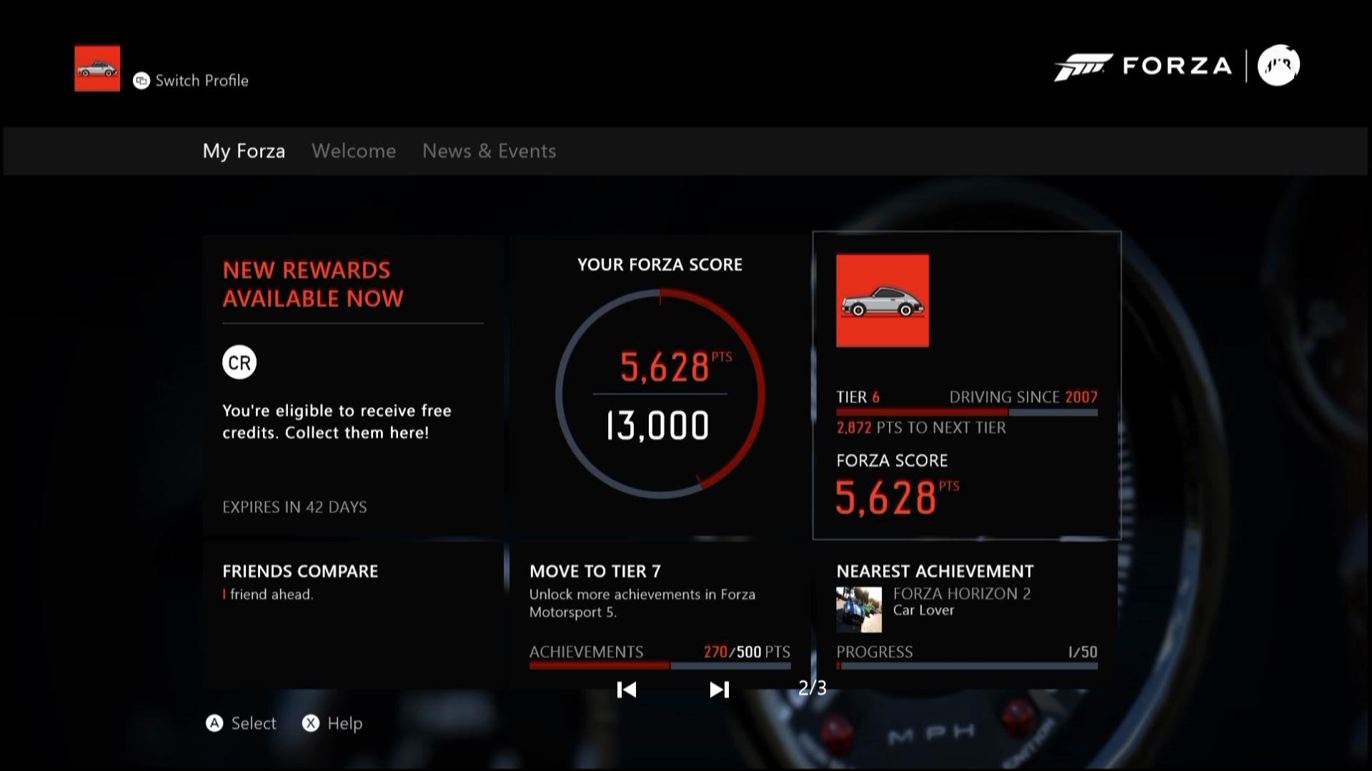 Forza Hub App Description Rewards