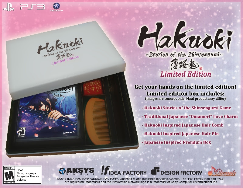 Hakuoki: Stories of the Shinsengumi Limited Edition