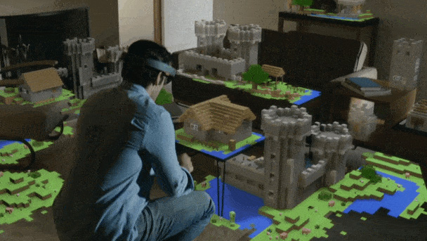 Microsoft HoloLens Minecraft Windows 10