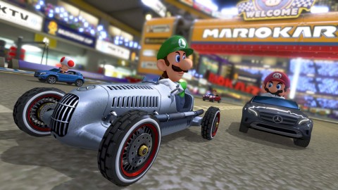 Mario Kart 8 Luigi Death Stare Mercedes-Benz