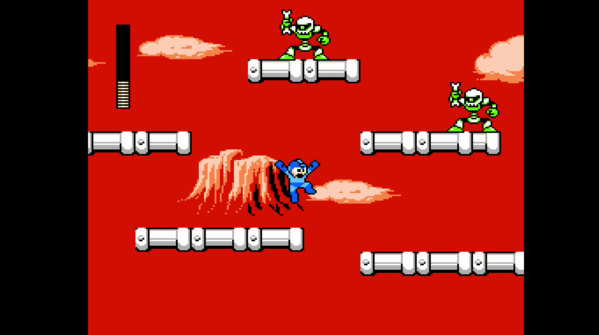 Mega Man Legacy Collection jump screen