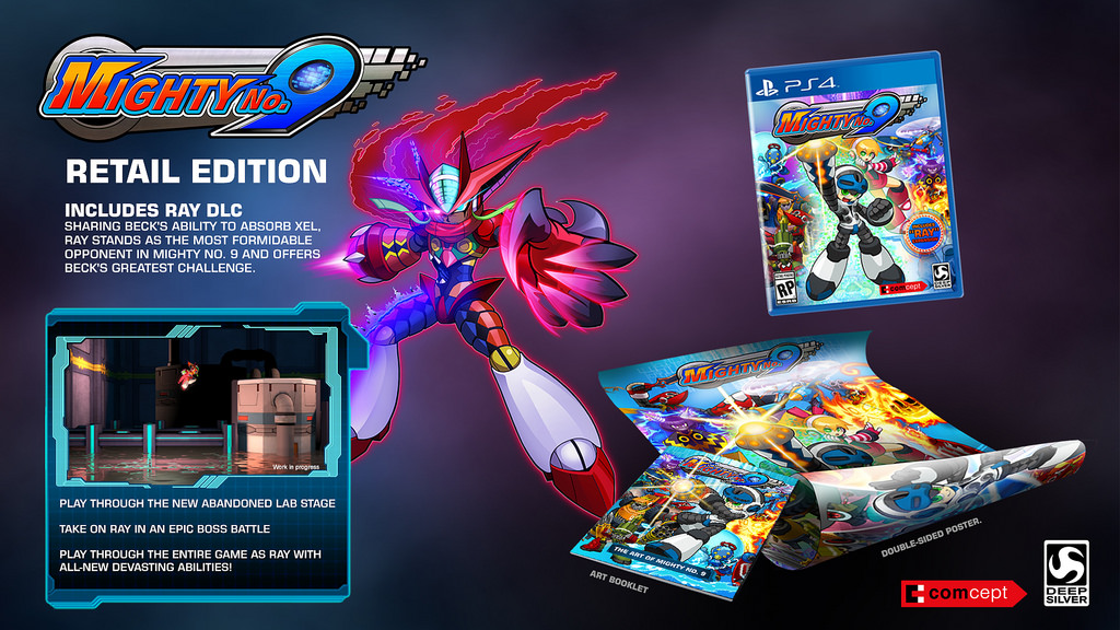 Mighty No 9 PS4 retail contents