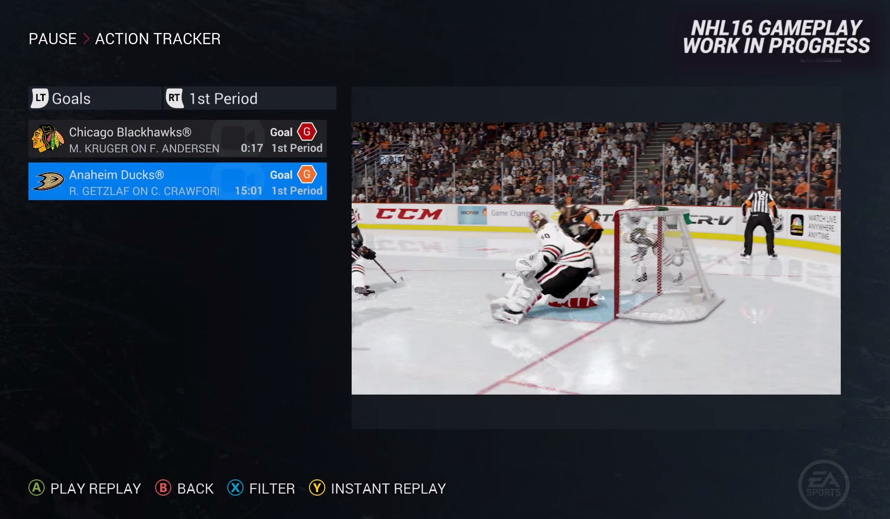 NHL 16 gameplay screenshot