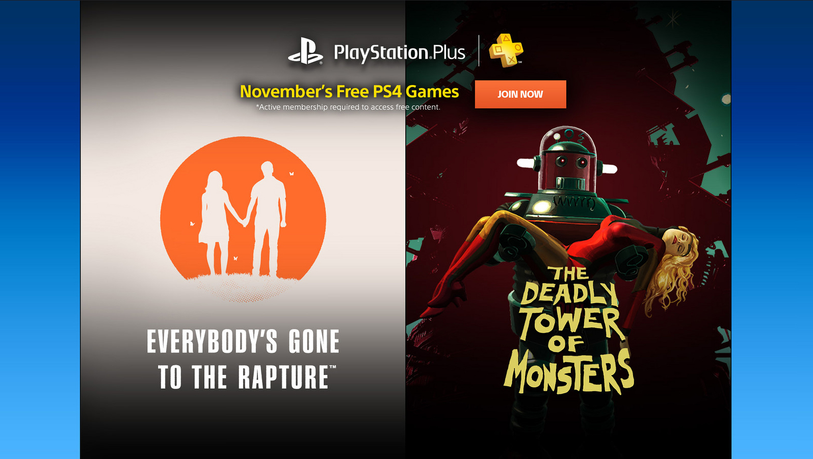 November PlayStation Plus 2016 Games