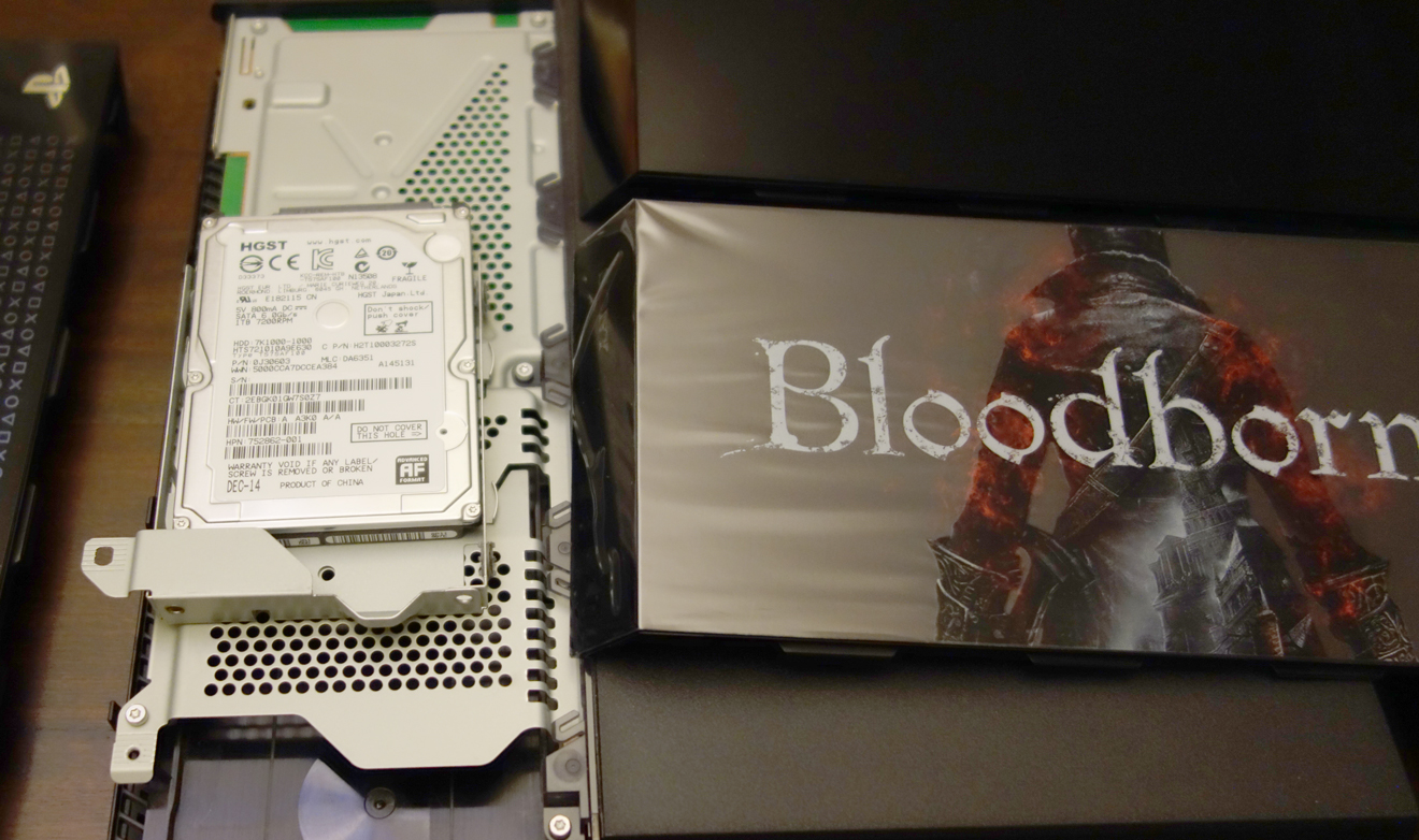 PS4 1tb hard drive 2.50 back up restore upgrade bloodborne