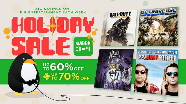 PSN Third Week Holiday sale