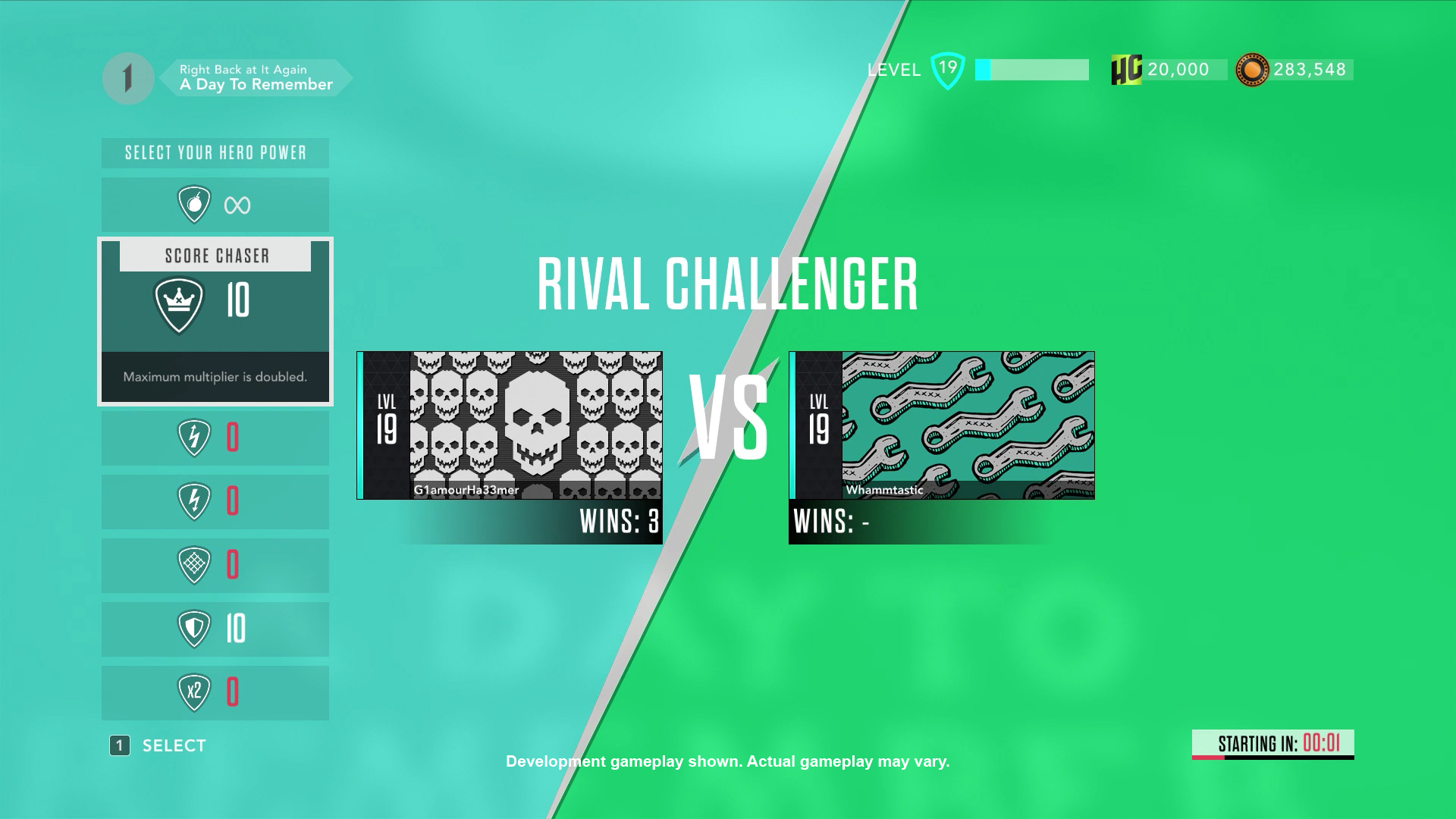 Guitar Hero Live online multiplayer Rival Challenges