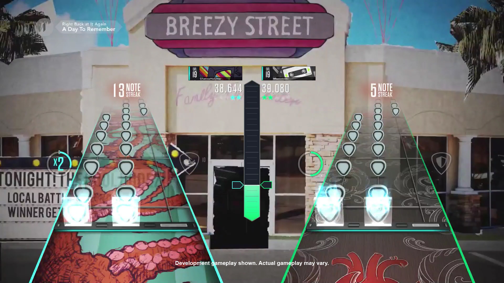 Guitar Hero Live online multiplayer Rival Challenges