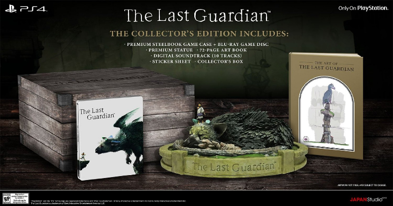 'The Last Guardian' - Collector's Edition contents