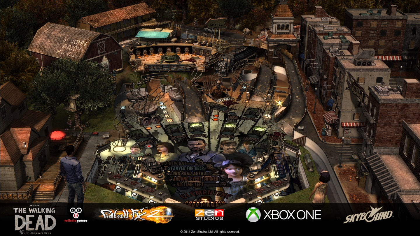 Pinball FX2 Xbox One The Walking Dead Table