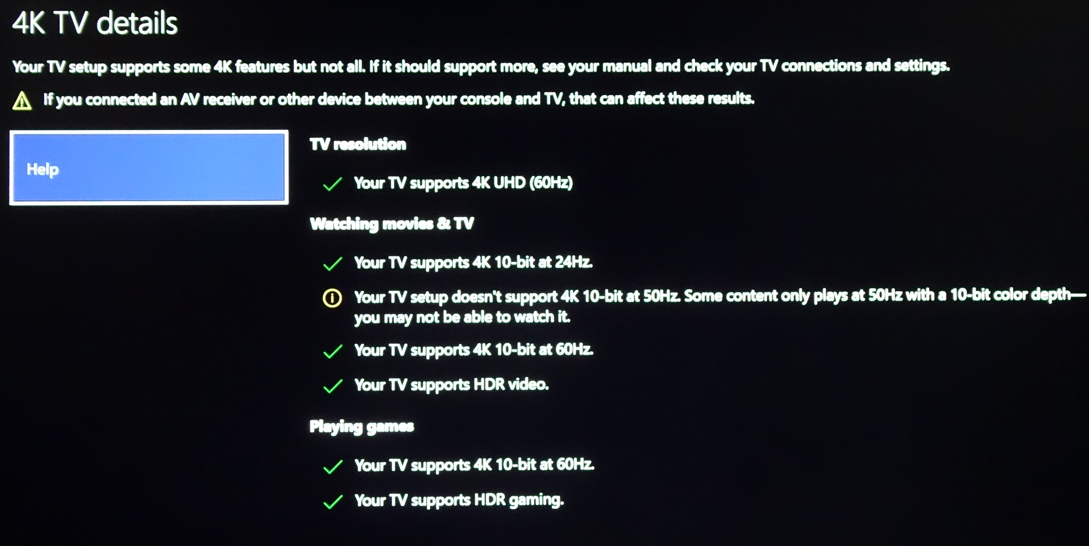 Xbox One 4K TV details HDR 10-bit