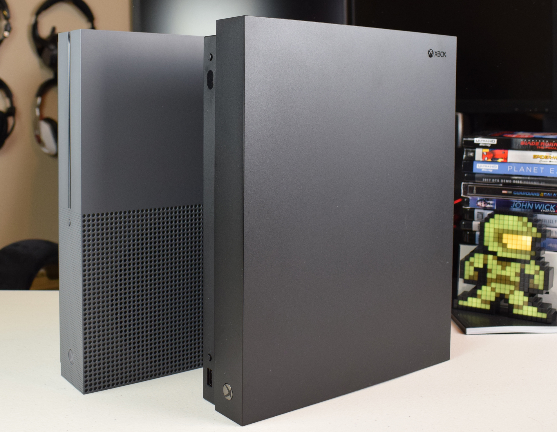 Xbox One X review One X next One S standing