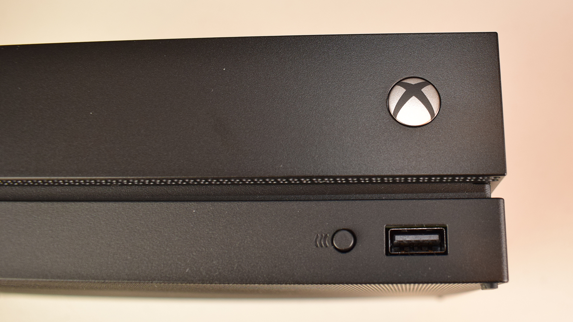 Xbox One X review front right
