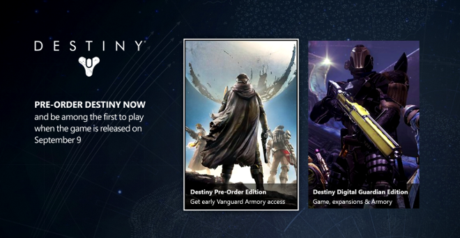 Destiny Launch Xbox One PS4 PS3 Xbox 360 Release Date Bungie Activision Pre-Load Pre-Order Expansions
