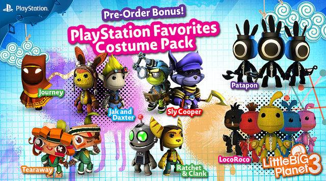 LittleBigPlanet 3 PS4 PS3 Pre-Order Bonuses Release Date Amazon Favorites