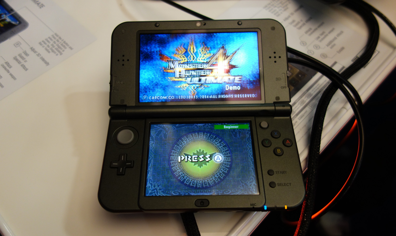 Hands-On With the New 3DS XL Impressions Monster Hunter 4 Ultimate