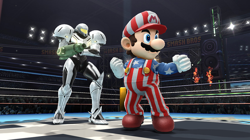 Super Smash Bros. Wii U Alternate Costumes Mario Samus