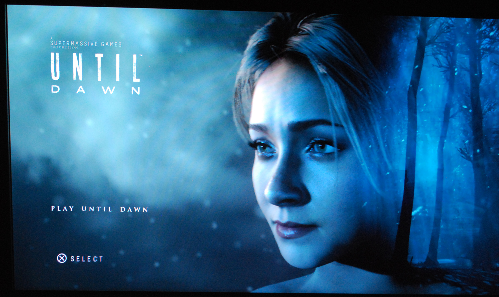 Until Dawn title screen